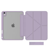 BOOKMAG- Custodia a libro, con retro cover trasparente, ultra sottile, materiale resistente agli urti, on/off display compatibile con Apple iPad 11" 11th gen/ iPad 10.9"