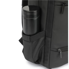 BUSINESSBPACK - Zaino per laptop fino a 15.6", due tasche esterne, due tasche interne, chiusura zip, imbottitura interna, predisposizione per trolley