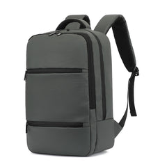 BUSINESSBPACK - Zaino per laptop fino a 15.6", due tasche esterne, due tasche interne, chiusura zip, imbottitura interna, predisposizione per trolley
