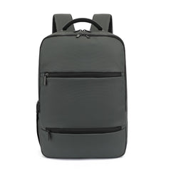 BUSINESSBPACK - Zaino per laptop fino a 15.6", due tasche esterne, due tasche interne, chiusura zip, imbottitura interna, predisposizione per trolley