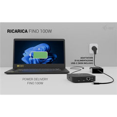 Docking station USB-C Dual HDMI (2XHDMI) con PD 100 W