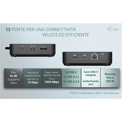 Docking Station USB-C DP doppio monitor HDMI (2xHDMI) con PD 100 W