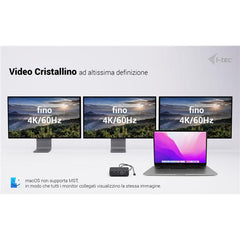 Docking station USB-C Triplo video: 1x Display Port + 2x HDMI PD 100 W + alimentatore 100W