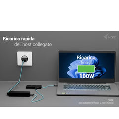 Adattatore Video USB-C fino a TRE MONITOR 4K HDMI (3xHDMI), con Power Delivery 100W