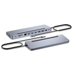 Docking station USB-C fino a TRE MONITOR 4K (2x HDMI, 1x DP) + PD 100W