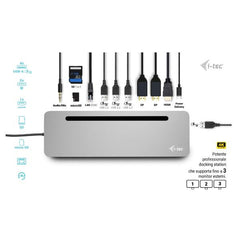 Docking station USB-C fino a TRE MONITOR 4K (2x HDMI, 1x DP) + PD 100W