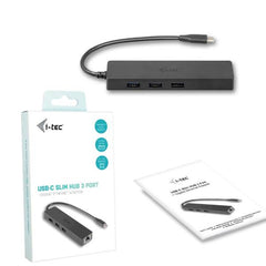 HUB USB-C a 3 porte USB-A 3.2 + RJ45 LAN Ethernet