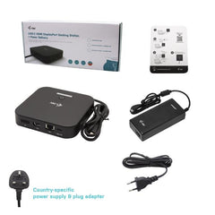 Docking Station USB-C doppio monitor HDMI e DP+PD100W con Alimentatore 100W