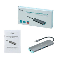 Docki USB-C MTL 4K 1x HDMI + 4xUSB 3.2+ LAN + PD 100W