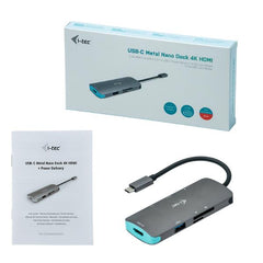 DOCKING USB-C MTL 1 Monitor x 4K HDMI + 4xUSB 3.2 gen 1 + SD/MicroSD + PD 100W