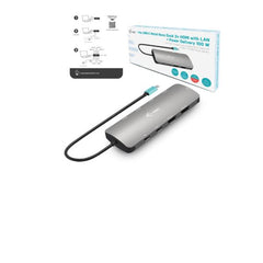 Dock USB-C METAL Doppio Monitor: 2x HDMI + PD 100W