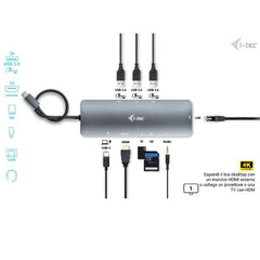 DOCKING STATION USB-C - HDMI+LAN+PD100W+ Alimentatore