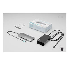 Docking station USB-C MTL NANO 4K PER 3 MONITOR (2xHDMI,1xUSB-C) + PD 140W con Alimentatore 140W