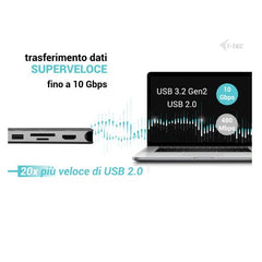 Docking station USB-C MTL 4K per 3 Monitor (2xHDMI,1xUSB-C) + PD 140W