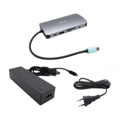 DOCKING STATION USB-C - HDMI+VGA+LAN+PD100W+ Alimentatore