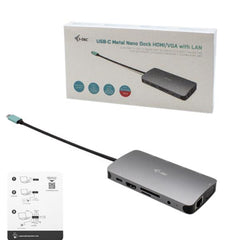 DOCKING STATION USB-C 11 in 1 con HDMI + VGA+ RJ45 LAN + PD100W con Alimentatore