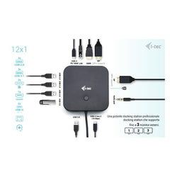 Docking station USB-C Triplo Monitor (3 monitor: 1x HDMI e 2x DP) + PD100W con Alimentatore 100W