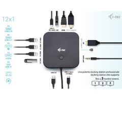 Docking Station USB-C Triplo Monitor (3 Monitor: 1xHDMI, 2xDP) + PD 100W