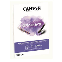 GRADUATE TECNICHE MISTE - CARTA BIANCA A4 200g/m²