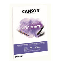 GRADUATE TECNICHE MISTE - CARTA BIANCA A4 200g/m²