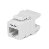 Jack Keystone RJ45 Cat6 bianco