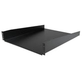 Ripiano Rack 19" 2U - Mensola universale a sbalzo per server rack e armadi di Rete da 19 pollici - Acciaio resistente - Scaffale Rack shelf con Capacità di carico di 23kg - Profond