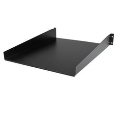 Ripiano Rack 19" 2U - Mensola universale a sbalzo per server rack e armadi di Rete da 19 pollici - Acciaio resistente - Scaffale Rack shelf con Capacità di carico di 23kg - Profond