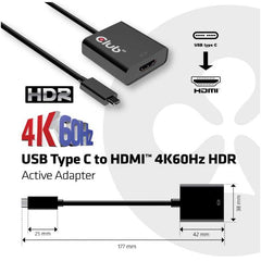 ADATTATORE ATTIVO USB 3.1 TypeC a HDMI 2.0