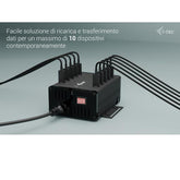 HUB Universale USB-C / USB-A a 10 porte USB-C + Ricarica 15W per porta - con Alimentatore