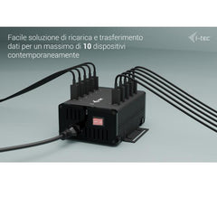 HUB Universale USB-C / USB-A a 10 porte USB-C + Ricarica 15W per porta - con Alimentatore