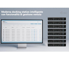 DOCK UNIVERSALE INTELLIGENT Doppio Monitor 2x DP, 2x HDMI, PD 100W con alimentatore