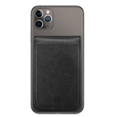 CARDD - Porta carte magnetico universale per il retro degli smartphone materiale pelle sintetica colore nero