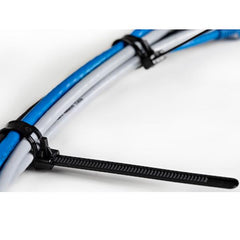 FASCETTE FERMACAVO DA 25 CM 100 PZ - NERO