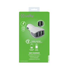 CC3USBTURBO - 22W 3 USB-A Car Charger