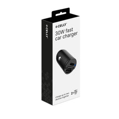 CCMINI2USBC - Caricabatteria da auto con doppia porta USB-C, potenza massima 30 Watt, tecnologia Power Delivery, dotati di leva per facilitarne inserimento e rimozione, luce led