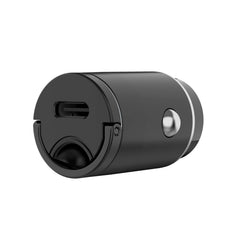 CCMINIUSBC - Caricabatteria da auto con porta USB-C, potenza massima 30 Watt, tecnologia Power Delivery, dotati di leva per facilitarne inserimento e rimozione, luce led
