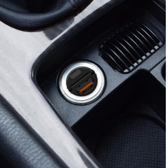 CCMINIUSBUSBC - Caricabatteria da auto con doppia porta USB-A e USB-C, potenza massima 30 Watt, tecnologia Power Delivery, dotati di leva per inserimento e rimozione, luce led