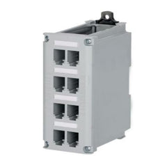 PATCH PANEL 8 PORTE RAME TIPO MINI-COM