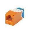 Modulo jack Mini-Com® UTP RJ45 Cat 6A TG, arancione