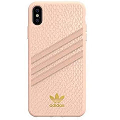 ADIDAS ORIGINALS - Cover SAMBA WOMEN in TPU+Policarbonato con bordi rialzati di colore rosa con strisce rosa compatibile con Apple iPhone Xs Max