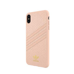 ADIDAS ORIGINALS - Cover SAMBA WOMEN in TPU+Policarbonato con bordi rialzati di colore rosa con strisce rosa compatibile con Apple iPhone Xs Max