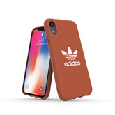 ADIDAS ORIGINALS - Cover ADICOLOR in TPU+Poliuretano colore mattone con bordi rialzati compatibile con Apple iPhone Xs Max