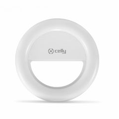 CLICKLIGHT - Luce flash aggiuntiva per smartphone, compatibilità universale, clip regolabile, 3 diverse tonalità di luce, ricarica tramite cavo Micro usb, luci RGB