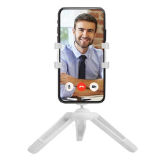CLICKNANOTRI - Mini treppiede universale per smartphone, testina orientabile fino a 360°, dotato di filettatura 1/4", tascabile