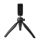 CLICKTRI - Treppiede universale compatibile con smartphone fino a 6.2" dimensione display, portatile, testina orientabile fino a 360°, dotata di filettatura 1/4", altezza 19 cm