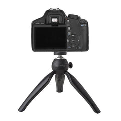 CLICKTRI - Treppiede universale compatibile con smartphone fino a 6.2" dimensione display, portatile, testina orientabile fino a 360°, dotata di filettatura 1/4", altezza 19 cm
