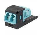 ADATTATORE LC DUPLEX PER FIBRE MM AQUA