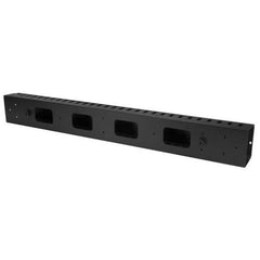 Pannello Gestione Cavi Verticale per Armadi Rack 20U - Sistema gestione Passacavi con ganci 91cm
