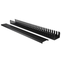 Pannello Gestione Cavi Verticale per Armadi Rack 20U - Sistema gestione Passacavi con ganci 91cm