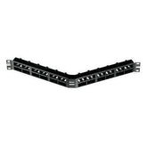 PANNELLO 1U ANGOLATO PER 48 RJ45S NERO